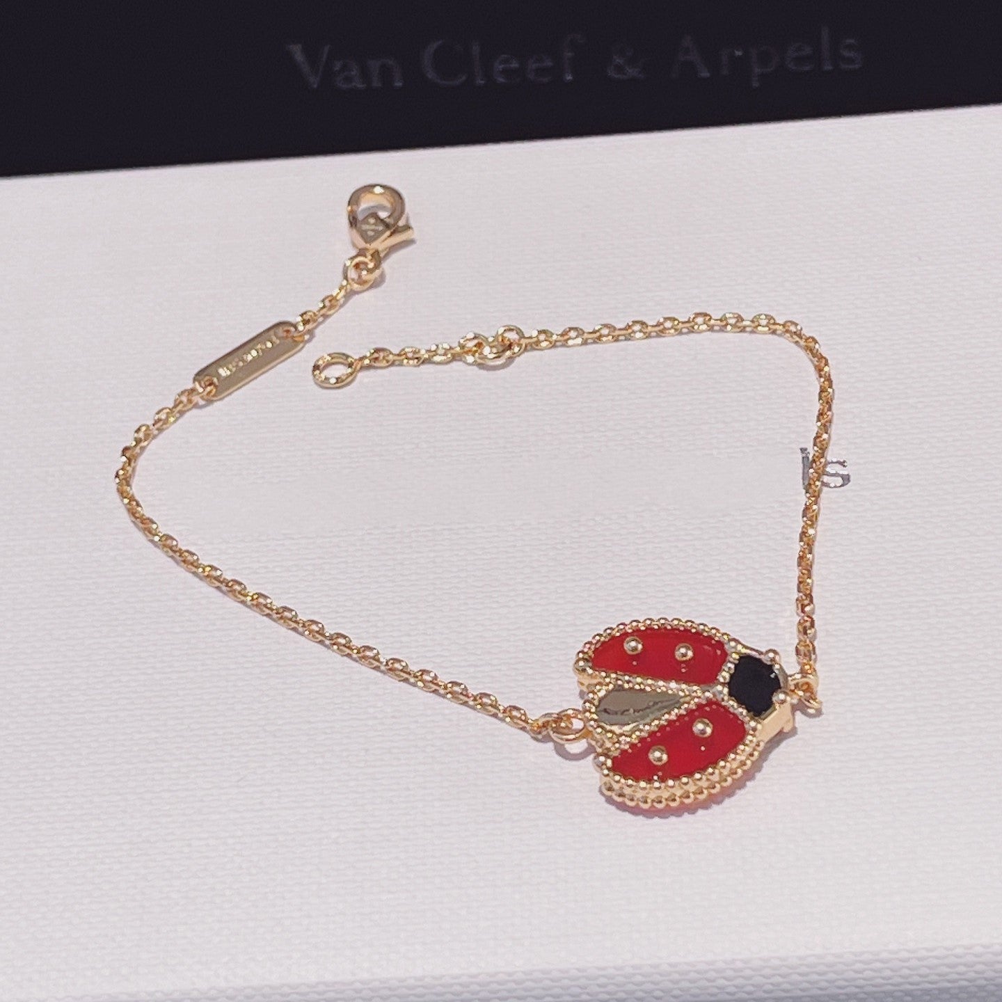 [：Polaidi Jewelry]LUCKY SPRING 1 MOTIF PINK GOLD BRACELET