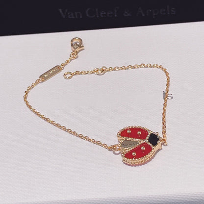 [：Polaidi Jewelry]LUCKY SPRING 1 MOTIF PINK GOLD BRACELET