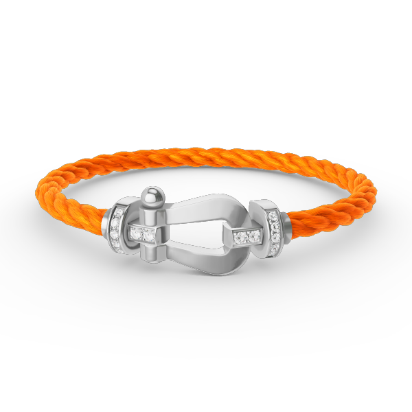 [：Polaidi Jewelry]FORCE LARGE HORSESHOE HALF DIAMOND BRACELET SILVER