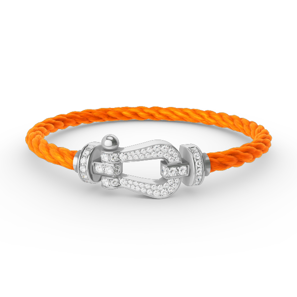 [：Polaidi Jewelry]FORCE LARGE HORSESHOE FULL DIAMOND BRACELET SILVER