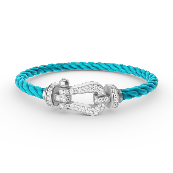 [Polaidi Jewelry]FORCE LARGE HORSESHOE FULL DIAMOND BRACELET SILVER