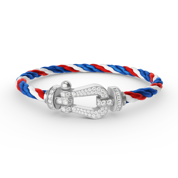 [：Polaidi Jewelry]FORCE LARGE HORSESHOE FULL DIAMOND BRACELET SILVER