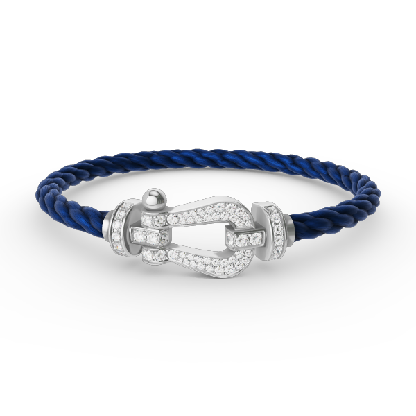 [Polaidi Jewelry]FORCE LARGE HORSESHOE FULL DIAMOND BRACELET SILVER