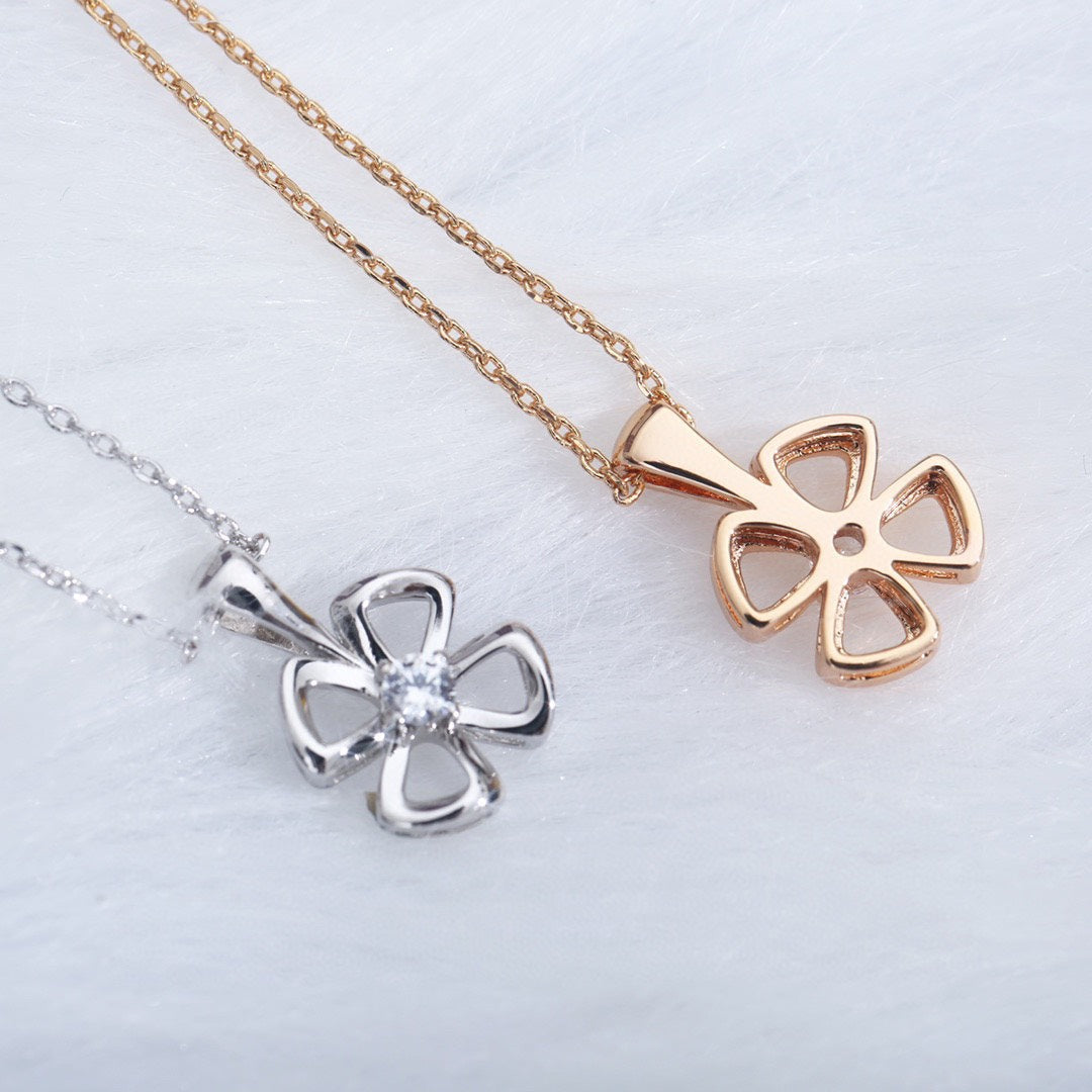 [Polaidi Jewelry]FIOREVER NECKLACE DIAMOND CENTER