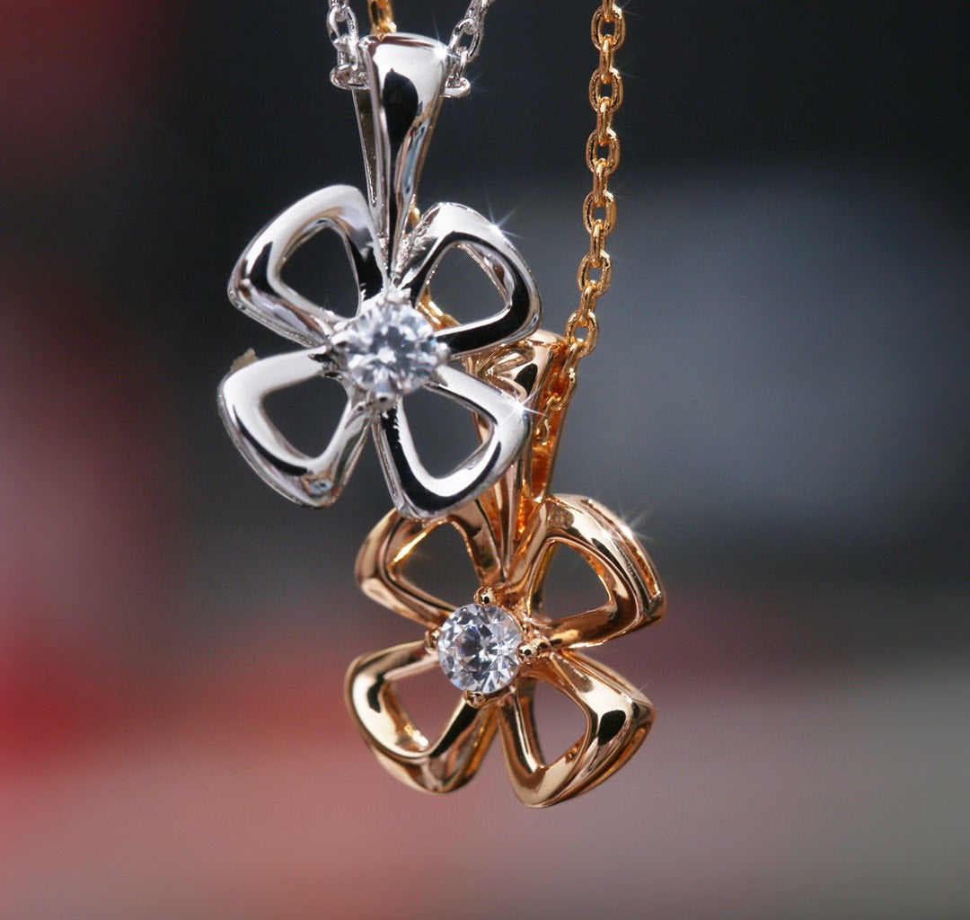 [Polaidi Jewelry]FIOREVER NECKLACE DIAMOND CENTER