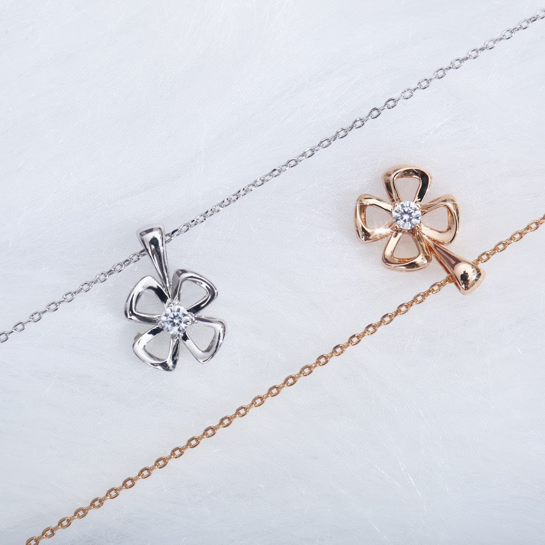 [Polaidi Jewelry]FIOREVER NECKLACE DIAMOND CENTER