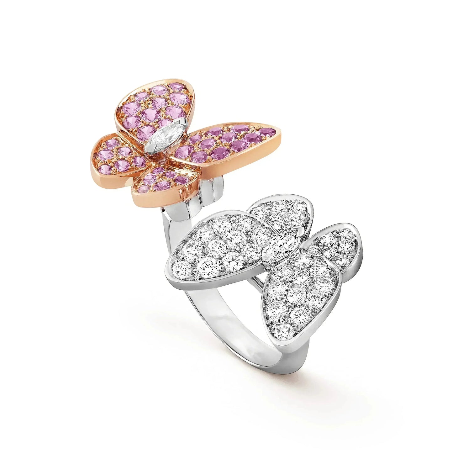 [Polaidi Jewelry]TWIN BUTTERFLY DIAMOND RING